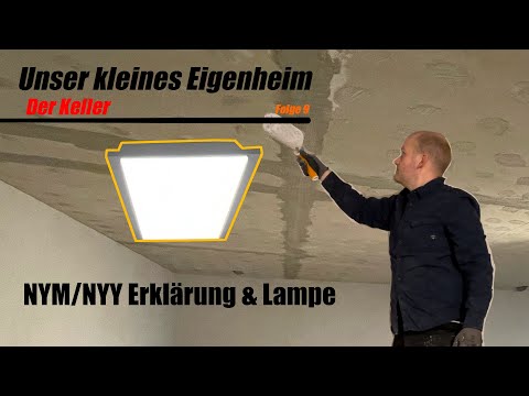 [Hausbau #9] Erste Beleuchtung mit Verkabelung | Kurze Erklärung NYM & NYY |