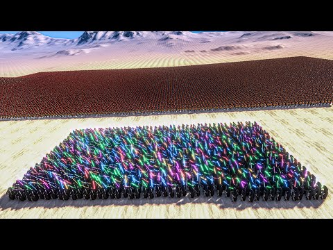 1000 JEDI vs 25.000 SPARTANS - Ultimate Epic Battle Simulator UEBS