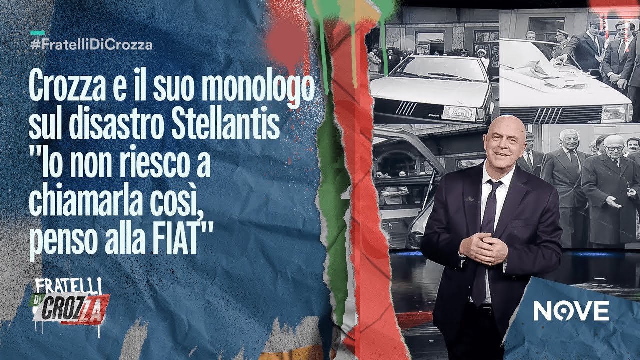 Crozza e il suo monologo sul disastro Stellantis "Io non riesco a chiamarla così penso alla FIAT"