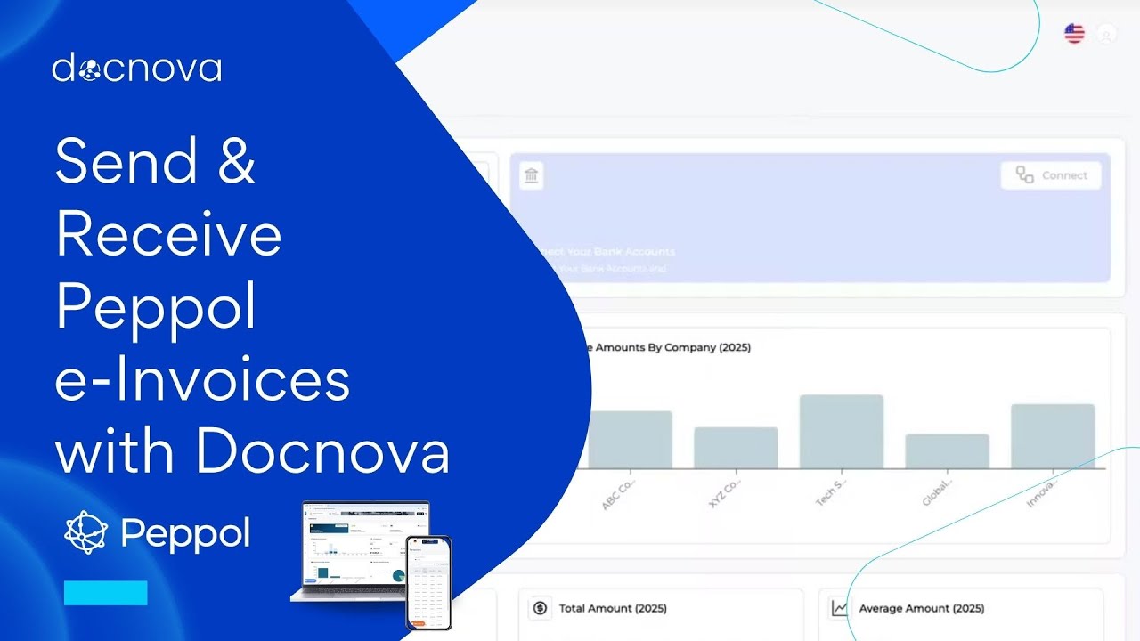 Send and receive Peppol e invoices with Docnova