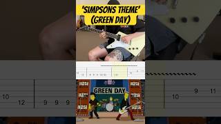 The Simpsons Theme - Green Day (Guitar Cover with TABS) | From the movie ‘The Simpsons Movie’ (2007)