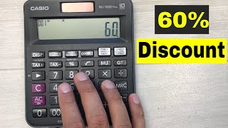 How To Calculate 60 Percent Discount on Calculator