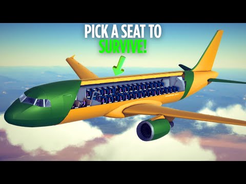 Pick a Seat to Survive a Plane Crash #9 | Besiege