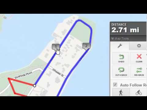 Part of a video titled How to Create a Map Using MapMyRun.com - YouTube