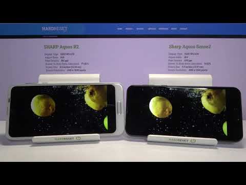 Sharp Aquos R2 vs Sharp Aquos Sense 2 - Display Test