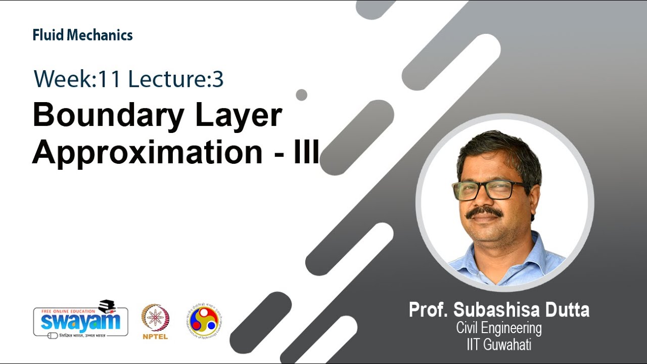 Lec 33:  Boundary Layer Approximation III