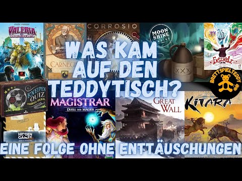 Was kam auf den Teddytisch - Gespielte Spiele und meine Meinung - Brettspiel Teddy - Board Games