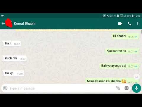 S€X 💏CHAT WITH 👙KOMAL BHABHI👩 | PART- 4 | HINDI Whatsapp HOT Chat💕💋👙 |