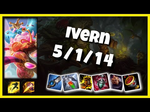 EU Challenger Ivern JUNGLE (5/1/14) vs KHA'ZIX Gameplay Replay - Patch 10.19