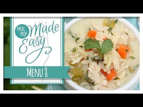 Healthy Meal Prep | Menu 8 | Mediterranean Stuffed Chicken, Orzo Salad & Spanakopita