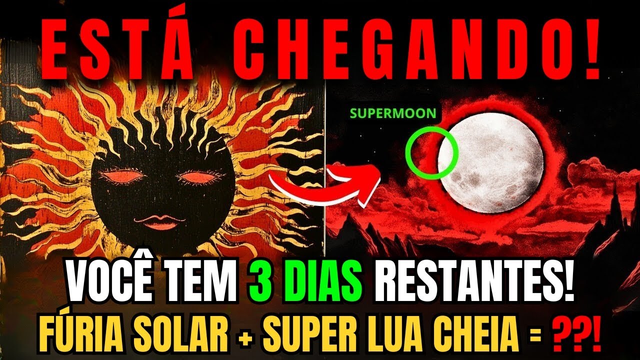 ALERTA TOTAL‼️ Explosão Solar EXTREMA e Superlua Cheia vão SACUDIR sua Energia!