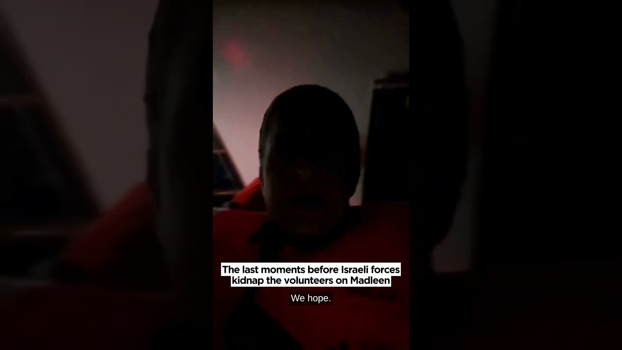 Οι τελευταίες στιγμές πριν οι ισραηλινές δυνάμεις απαγάγουν τους εθελοντές στο Madleen