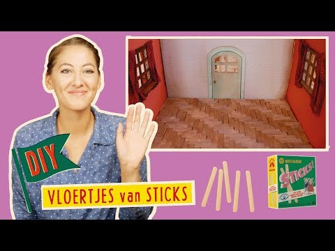 Making Miniature Floors from Popsicle Sticks