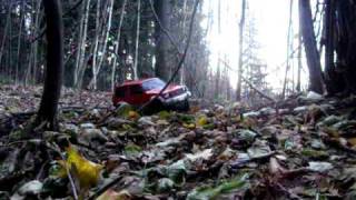 preview picture of video 'Tamiya CC-01 Mitsubishi Pajero Crash'