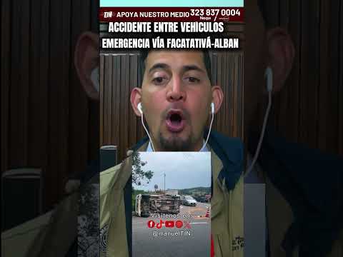 #REPORTE | Accidente entre tres vehículos afectó la movilidad en la vía Facatativá – Albán