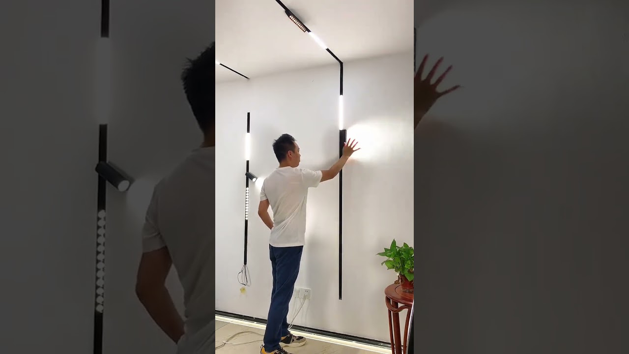 Smart 48V Magnetic LED Linear Track Spot Lighting System Magnetic Magnet Rail Magnetic Track Light