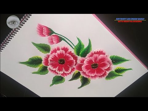 #Painting | One stroke painting of Flower🌺 | Nishtha Sharma