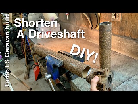How to shorten a driveshaft for absolutely FREE! (And easy with only an angle grinder and welder)