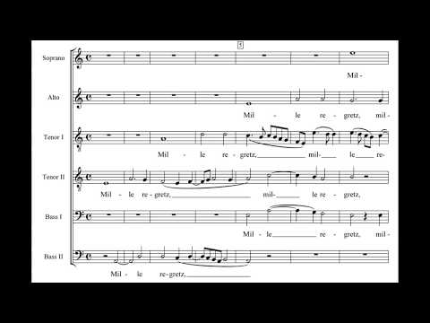 Gombert: Mille regretz - Stile antico