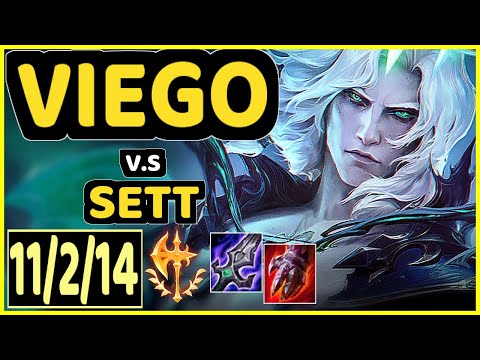 VIEGO vs SETT - QUADRAKILL 11/2/14 KDA MID GAMEPLAY - KR Ranked GRANDMASTER