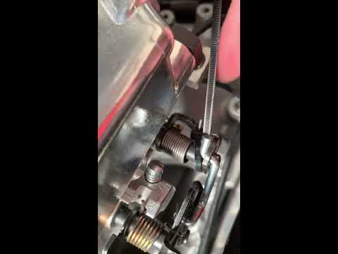 How to add a wind to the secondary throttle shaft return spring on the Holley sniper efi system.