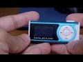 $5 Digital MP3 Player 16gb Blue Unboxing and test!!