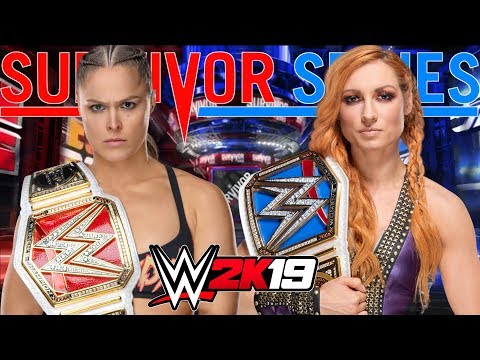 RONDA ROUSEY vs BECKY LYNCH | WWE 2K19 Gameplay
