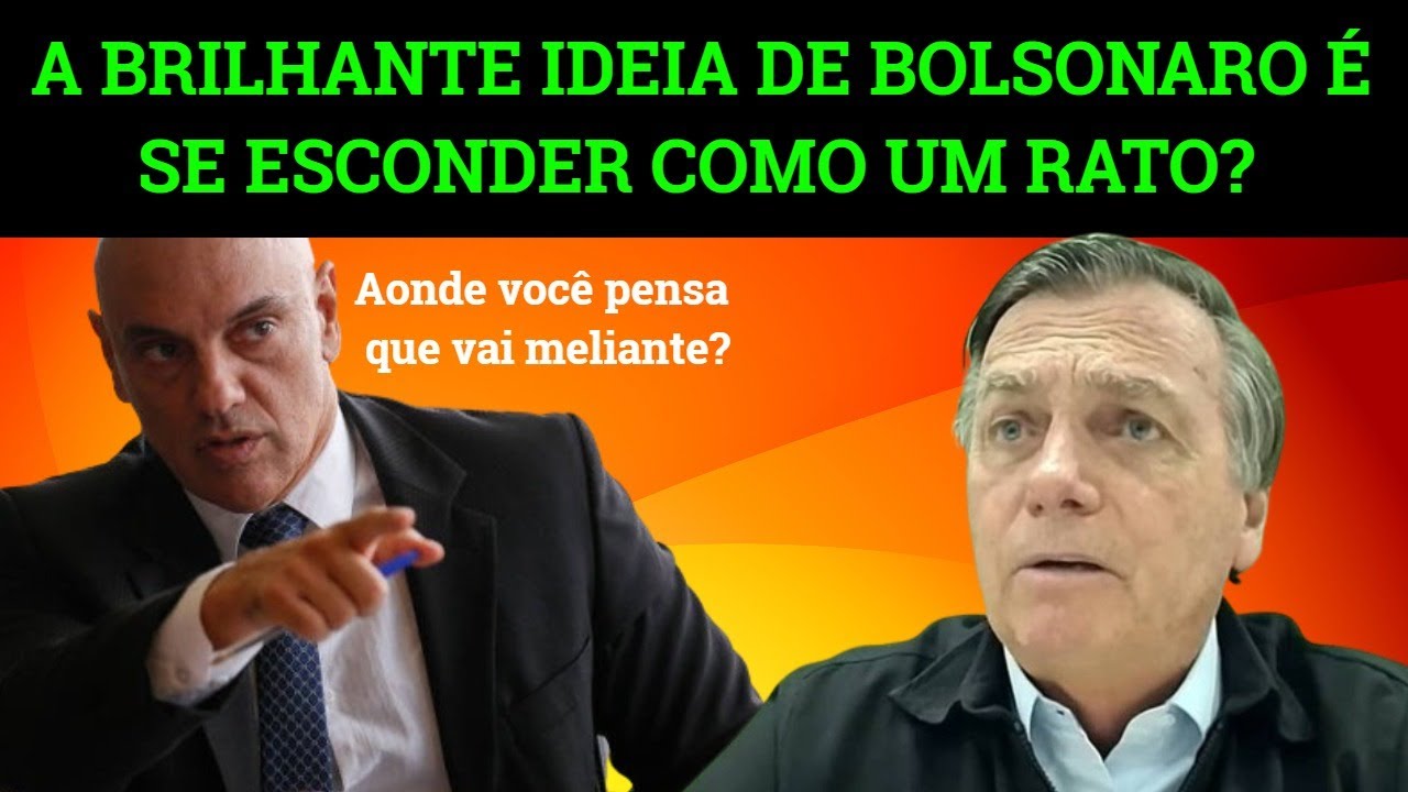 Jornalista afirma que Bolsonaro tentará se esconder em uma embaixada em caso de condenação