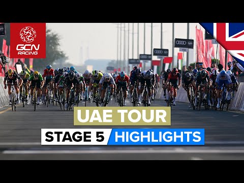 Sprint Finish Chaos! | UAE Tour 2023 Highlights - Stage 5