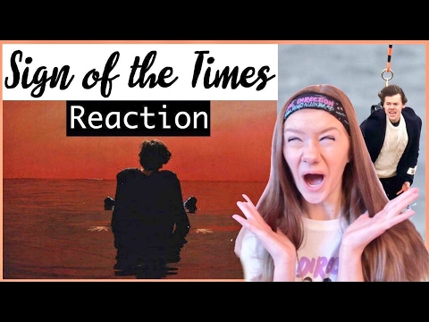 HARRY STYLES SIGN OF THE TIMES REACTION! Video