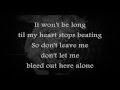 Blue October "Bleed Out"/Lyrics