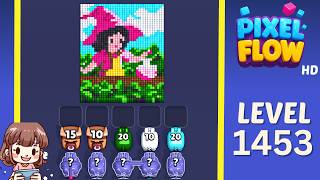 Pixel Flow Level 1453 Solution Walkthrough