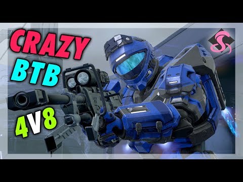 Winning a 4v8 BTB Match w/ Stephenrg95 - Halo 5