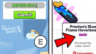 😳 If You Use THIS SUPER SECRET CODE You Will Get THIS HOVERBOARD!? 🛹🤔 | Pet Simulator 99 Roblox