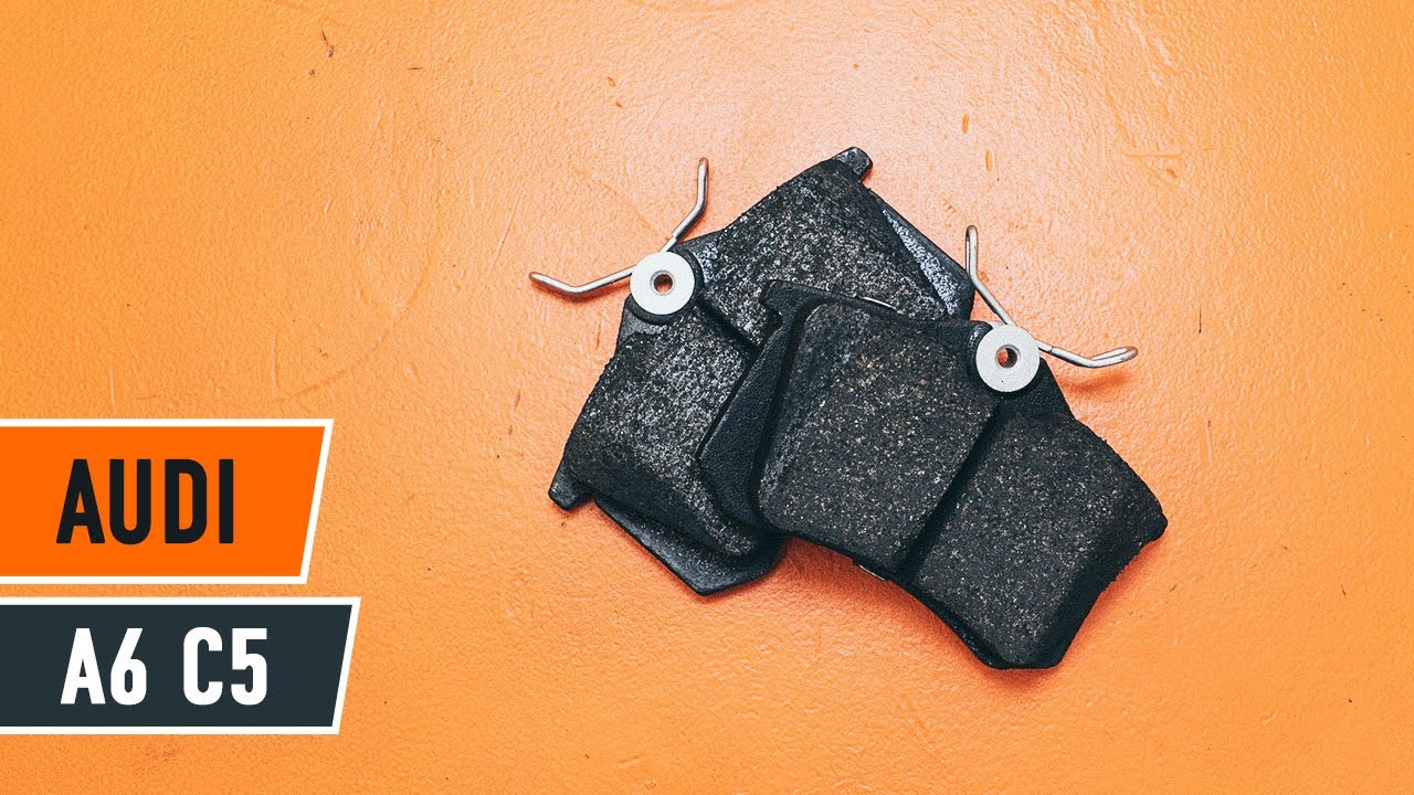 Como mudar pastilhas de travão da parte traseira em Audi A6 C5 Avant - guia de substituição