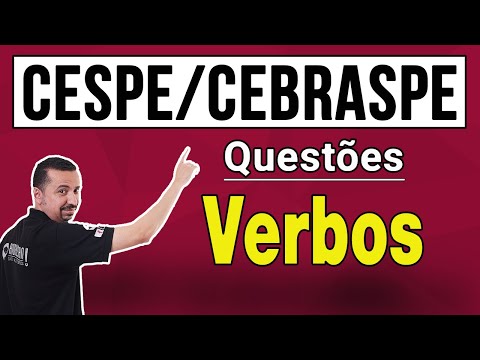Questões CESPE/CEBRASPE - Verbos - Prof. Andresan Machado