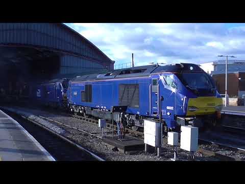 DRS Class 68's no's: 68022-68027 @ Bristol Temple Meads {0Z11} 29/11/2017.