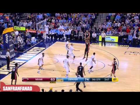 Hassan Whiteside at Nuggets (2016/01/15) - 19 Pts, 17 Rebs, 11 Blks! NASTY TRIPLE DOUBLE!