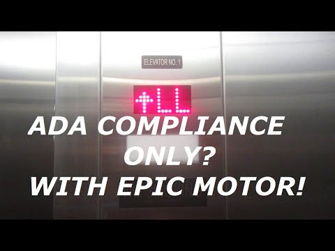 Amazing motor!  MEI hydraulic elevator (Dramatic arts wing) at Murphy hall, KU, Lawrence KS