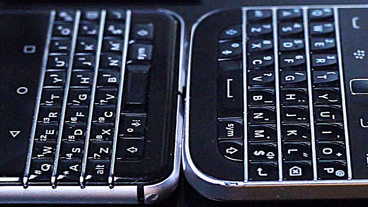 BlackBerry Classic vs BlackBerry KEYone QWERTY Keyboard Battle