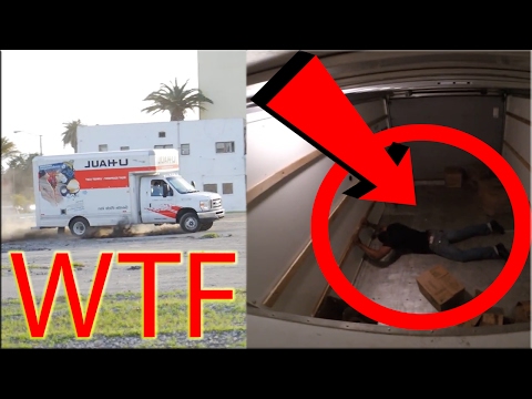 BAIT TRUCK IN THE HOOD GONE WRONG! THIEF THROWN IN AIR!!