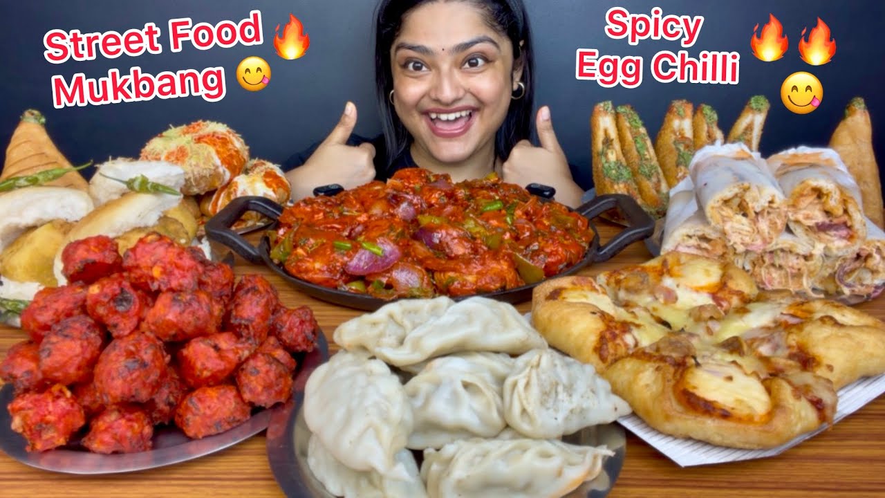 CHICKEN STEAM MOMOS, SPICY EGG CHILLI, CHICKEN SHAWARMA, CHICKEN SANDWICH, DAHI KACHORI, VADA PAV