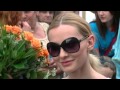 Opole 2013. Joanna Moro na odsłonięciu gwiazdy ...