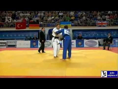 Judo 2012 European Championship Cadets Bar: Tintor (SRB) - Protasova (UKR) [-63kg]