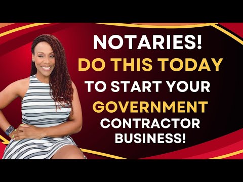 Notaries!  Start your Government Contractor Business TODAY and make MILLIONS! #notary #government