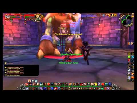 10 man Naxxramas solo - Arms Warrior - Gluth Tutorial