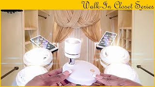 Wireless LED Puck/Mini Spotlights Unbox DIY Walk-In Closet Series #10