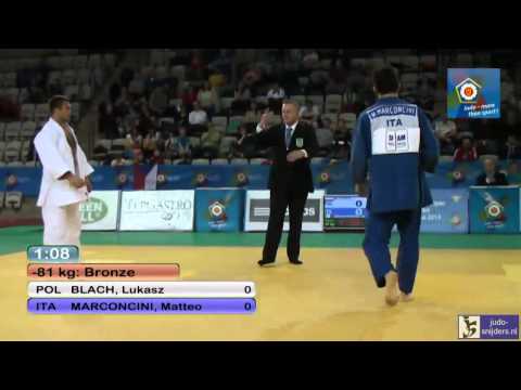 Judo 2014 European Open Men Prague: Blach (POL) - Marconcini (ITA) [-81kg] bronze