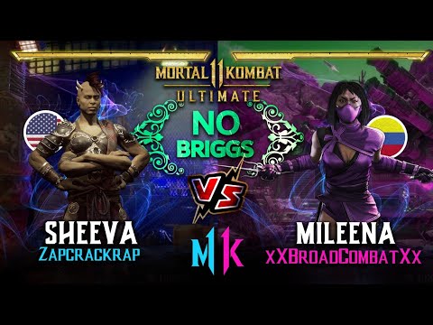 xXBroadCombatXx Vs ZapCrackRap - Colombia Vs USA - "NO BRIGGS" TOURNAMENT - MORTAL KOMBAT 11