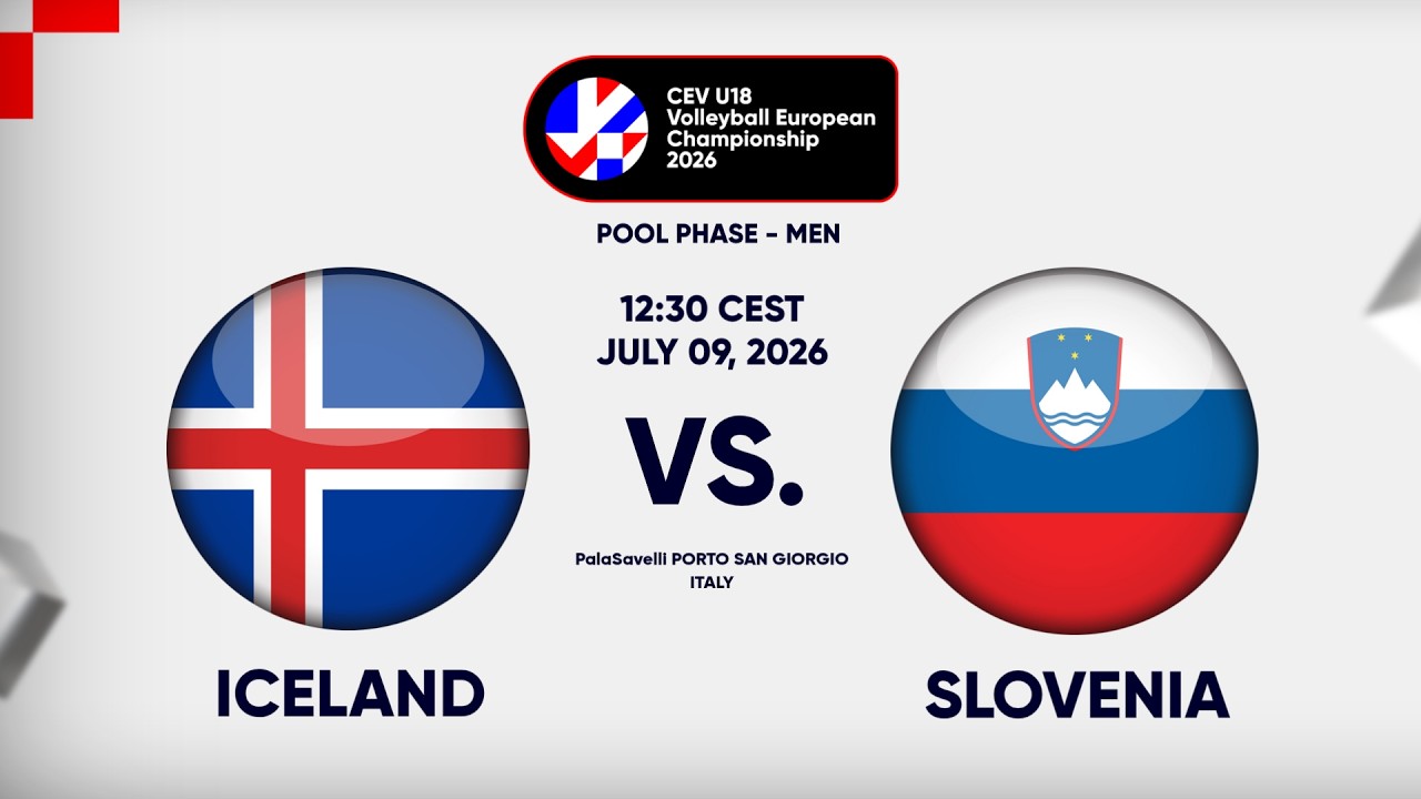 Full Match | Iceland vs. Slovenia | CEV U18 Volleyball European Championship 2026 | Men
